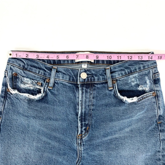 Agolde Toni Distressed Medium Wash Skinny Jeans - Picture 12 of 16